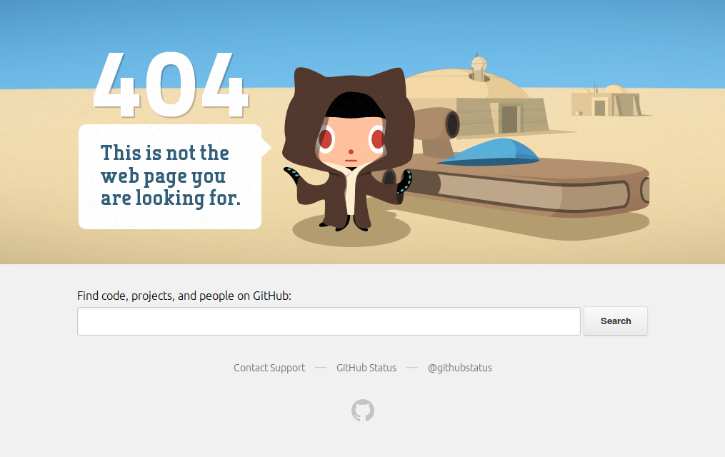 GitHub: a case study in link maintenance and 404 pages \u00b7 Chris Morgan